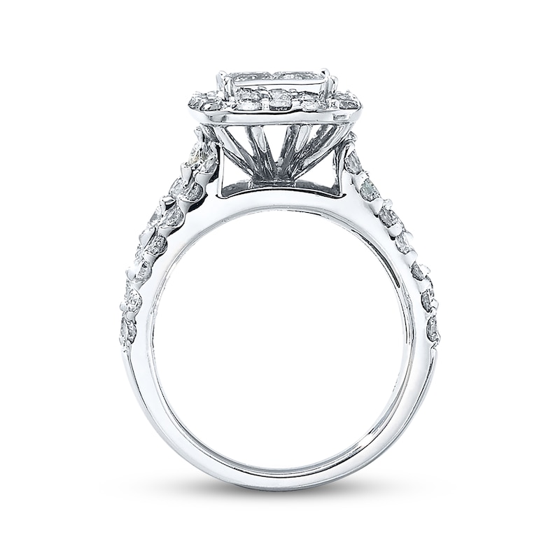 Main Image 3 of Diamond Engagement Ring 3 Carats tw 14K White Gold