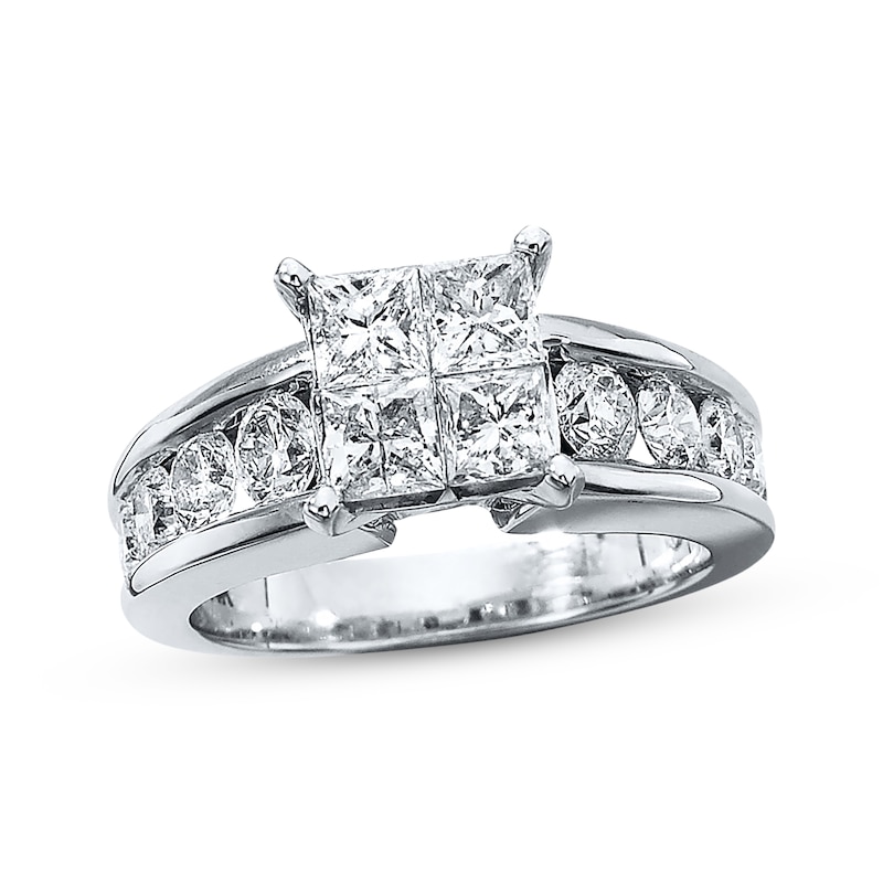 Main Image 1 of Diamond Engagement Ring 2-1/2 ct tw 14K White Gold