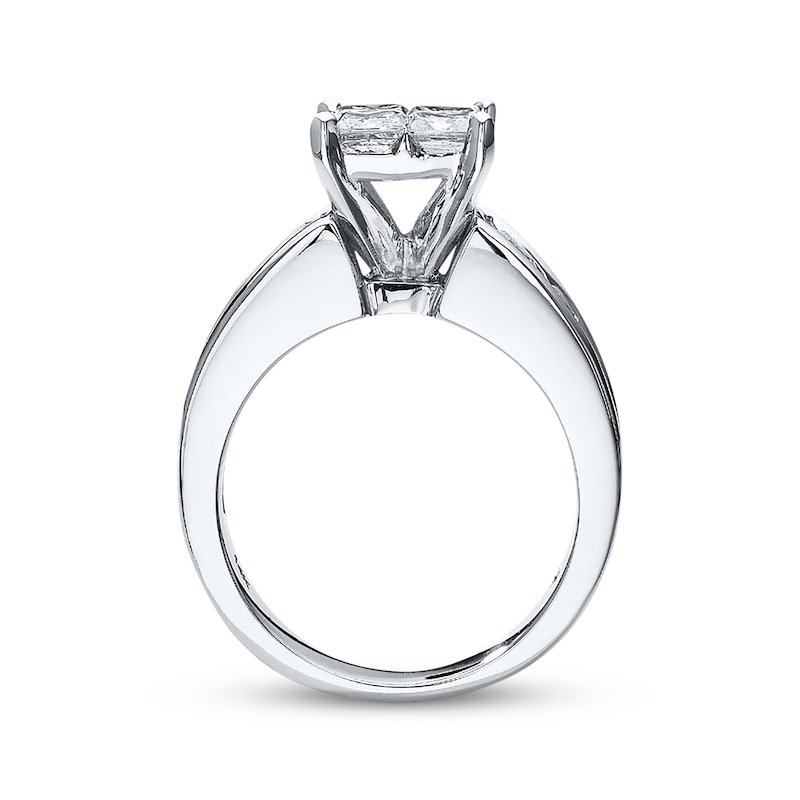 Diamond Engagement Ring 2-1/2 ct tw 14K White Gold