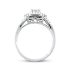Thumbnail Image 3 of Multi-Diamond Engagement Ring 1/3 ct tw 10K White Gold
