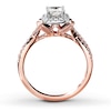 Thumbnail Image 1 of Diamond Engagement Ring 3/4 ct tw Princess-cut 14K Two-Tone Gold
