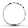 Thumbnail Image 2 of Diamond Wedding Band 1/10 ct tw Round-cut 10K White Gold