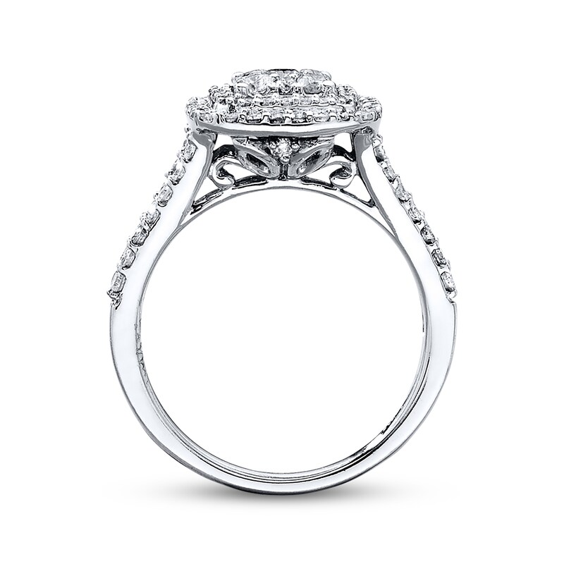 Diamond Engagement Ring 1 ct tw Round-cut 14K White Gold