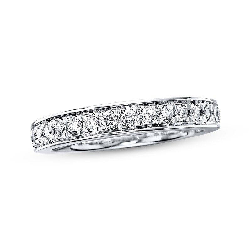 Diamond Wedding Ring 3/8 ct tw Round-cut 14K White Gold