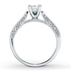 Thumbnail Image 2 of Diamond Engagement Ring 3/4 ct tw Princess-cut 14K White Gold