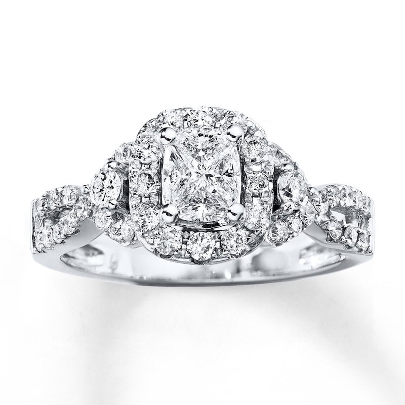 Diamond Engagement Ring 3/4 carat tw 14K White Gold
