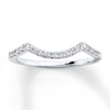 Thumbnail Image 1 of Diamond Wedding Band 1/8 ct tw Round-cut 14K White Gold