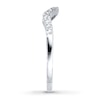 Thumbnail Image 3 of Diamond Wedding Band 1/8 ct tw Round-cut 14K White Gold