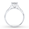 Thumbnail Image 1 of Diamond Engagement Ring 1/3 ct tw Princess-cut 10K White Gold