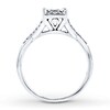 Thumbnail Image 2 of Diamond Engagement Ring 1/3 ct tw Princess-cut 10K White Gold