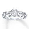 Thumbnail Image 1 of Engagement Ring 1/5 ct tw Diamonds 10K White Gold
