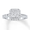 Thumbnail Image 0 of Diamond Engagement Ring 7/8 ct tw Princess-cut 14K White Gold