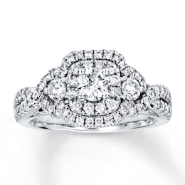 Diamond Engagement Ring 1 ct tw Round-cut 14K White Gold