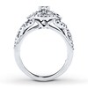 Thumbnail Image 2 of Diamond Engagement Ring 1 ct tw Round-cut 14K White Gold