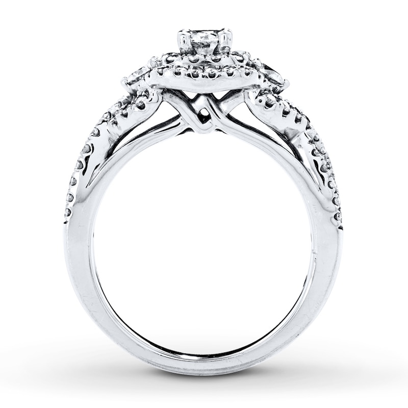 Diamond Engagement Ring 1 ct tw Round-cut 14K White Gold