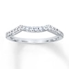Thumbnail Image 1 of Diamond Wedding Band 1/5 ct tw Round-cut 14K White Gold