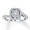 Thumbnail Image 0 of Diamond Engagement Ring 3/8 ct tw Princess-cut 14K White Gold