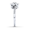 Thumbnail Image 2 of Diamond Engagement Ring 3/8 ct tw Princess-cut 14K White Gold