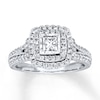 Thumbnail Image 1 of Radiant Reflections Engagement Ring 1 ct tw Diamonds 14K Gold
