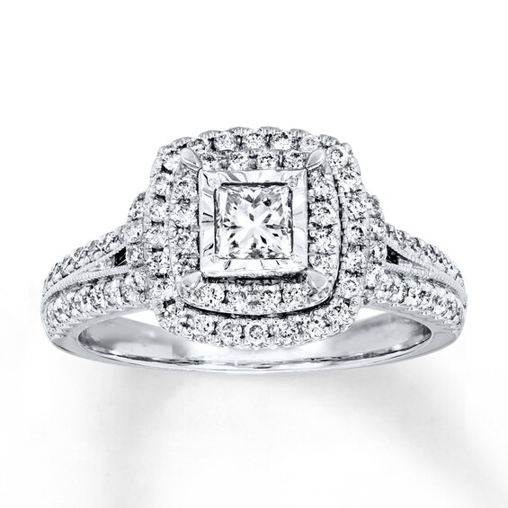 Radiant Reflections Engagement Ring 1 ct tw Diamonds 14K Gold
