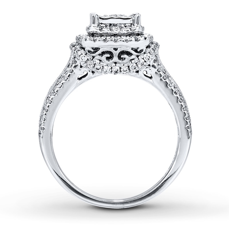 Main Image 2 of Radiant Reflections Engagement Ring 1 ct tw Diamonds 14K Gold