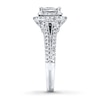 Thumbnail Image 3 of Radiant Reflections Engagement Ring 1 ct tw Diamonds 14K Gold