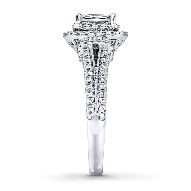 Main Image 3 of Radiant Reflections Engagement Ring 1 ct tw Diamonds 14K Gold
