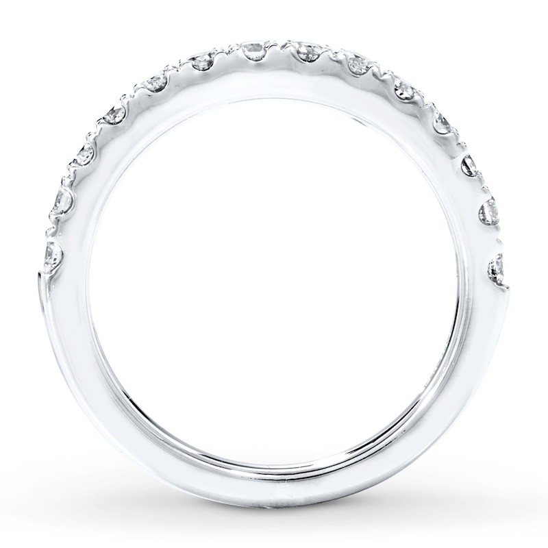 Diamond Wedding Band 1/2 ct tw Round-cut 14K White Gold