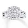 Thumbnail Image 0 of Diamond Engagement Ring 1 ct tw Princess-cut 14K White Gold