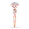 Thumbnail Image 2 of Diamond Engagement Ring 5/8 cttw Princess-cut 14K Two-Tone Gold