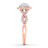 Thumbnail Image 3 of Diamond Engagement Ring 5/8 cttw Princess-cut 14K Two-Tone Gold