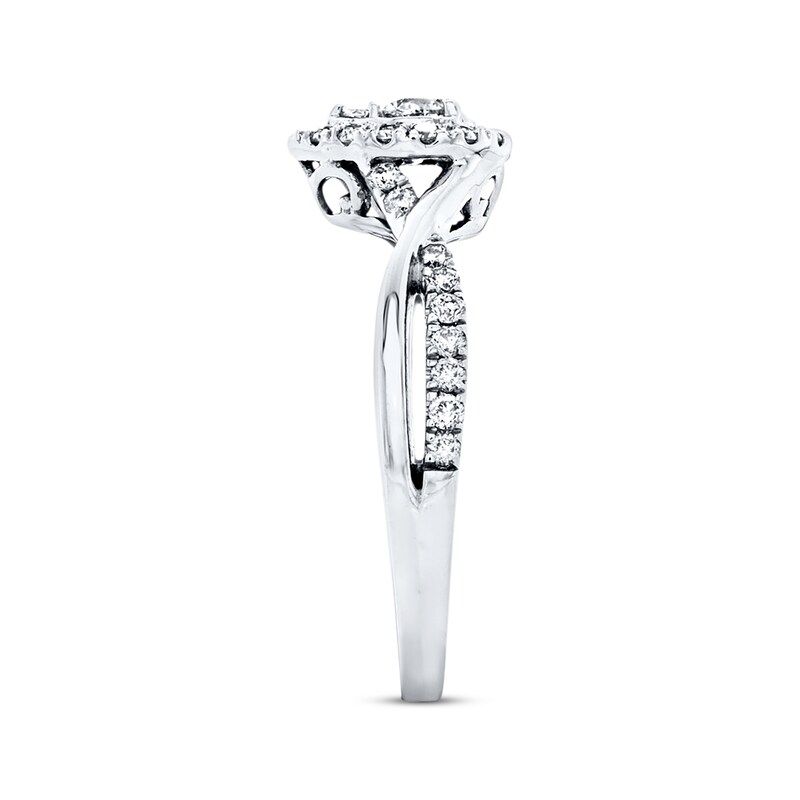 Main Image 2 of Diamond Engagement Ring 3/8 ct tw 14K White Gold