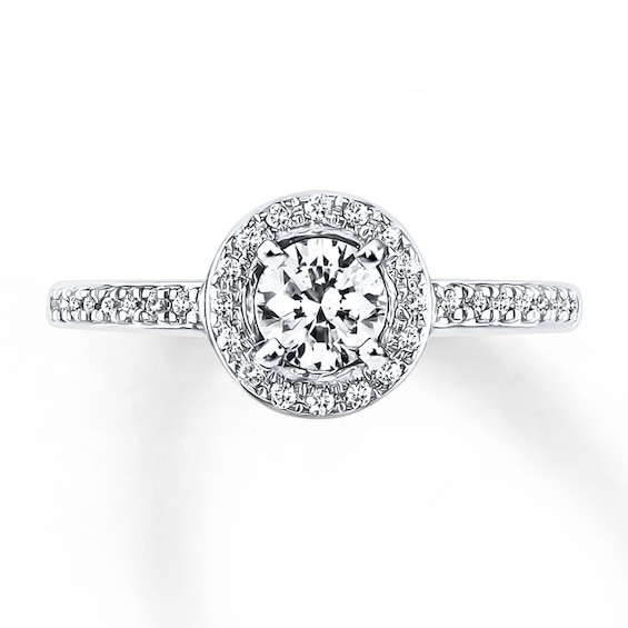 Now + Forever Diamond Engagement Ring 5/8 ct tw Round-cut 14K White Gold