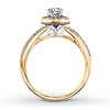 Thumbnail Image 1 of Diamond Engagement Ring 5/8 ct tw Round-cut 14K Two-Tone Gold