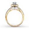 Thumbnail Image 1 of Diamond Engagement Ring 5/8 ct tw Round-cut 14K Two-Tone Gold