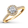 Thumbnail Image 3 of Diamond Engagement Ring 5/8 ct tw Round-cut 14K Two-Tone Gold