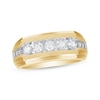 Men's Round-Cut Diamond Wedding Ring 1 ct tw 10K Yellow Gold