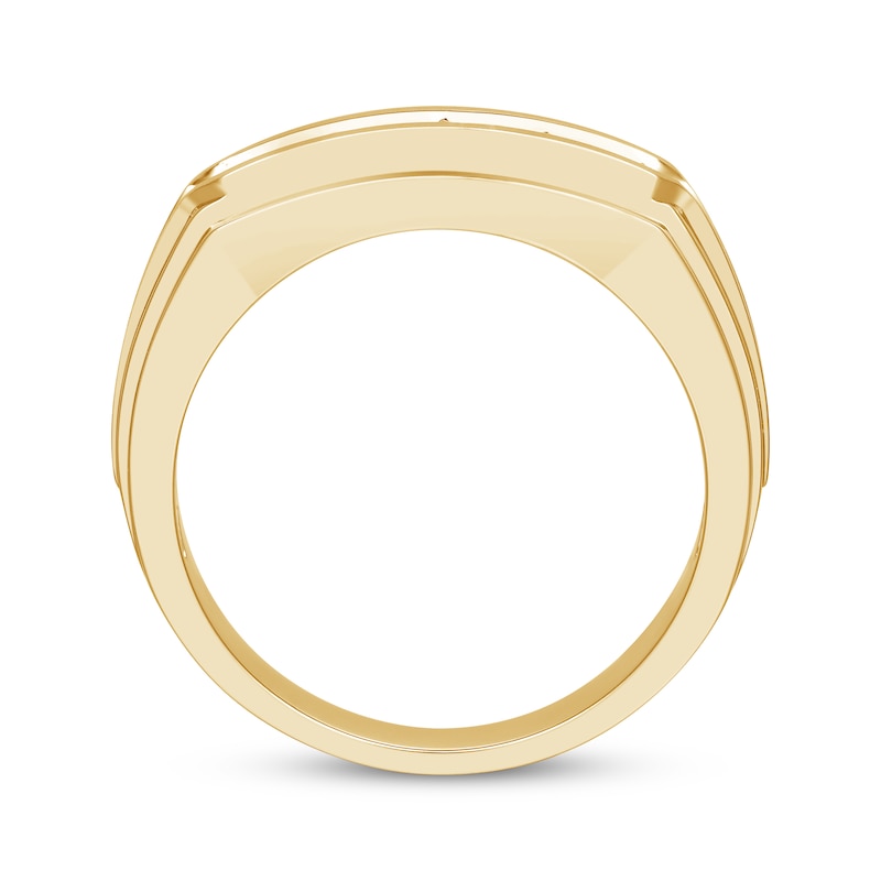 Men's Round-Cut Diamond Wedding Ring 1 ct tw 10K Yellow Gold