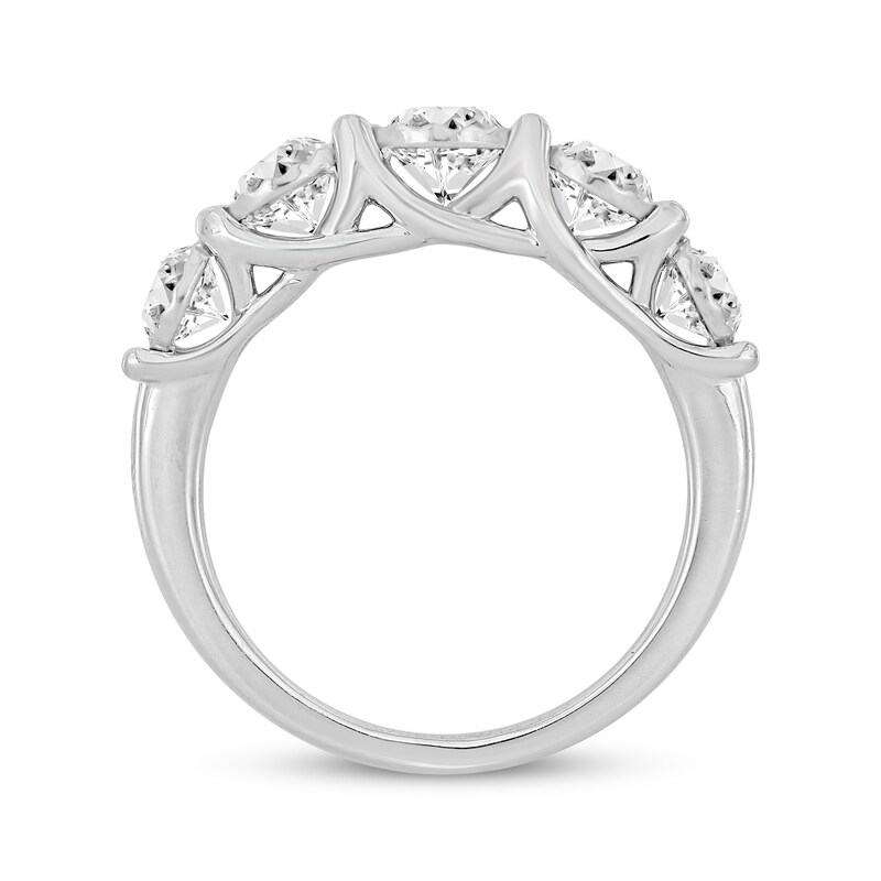 Main Image 3 of Round-Cut Diamond Anniversary Band 1-1/2 ct tw 10K White Gold