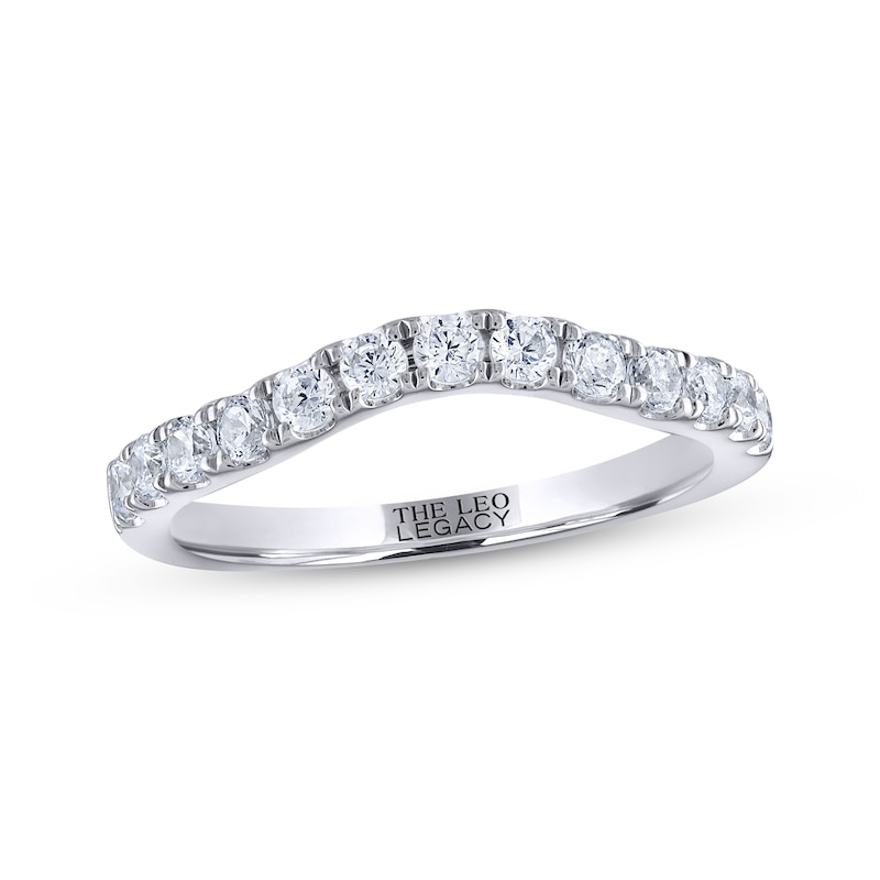 THE LEO Legacy LabCreated Diamond Anniversary Band 1/2 ct tw 14K White