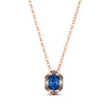 Thumbnail Image 0 of Le Vian Venetian Mosaic Sapphire Necklace 1/8 ct tw Diamonds 14K Strawberry Gold 19"