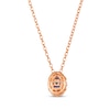Thumbnail Image 3 of Le Vian Venetian Mosaic Sapphire Necklace 1/8 ct tw Diamonds 14K Strawberry Gold 19&quot;