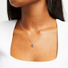 Thumbnail Image 4 of Le Vian Venetian Mosaic Sapphire Necklace 1/8 ct tw Diamonds 14K Strawberry Gold 19&quot;