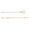 Thumbnail Image 3 of Children's Solid Heart & Beads Bracelet 14K Yellow Gold 6&quot;