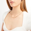 Thumbnail Image 4 of Curb Chain Greek Key Station Necklace Semi-Solid 10K Yellow Gold 18&quot;
