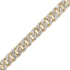 Thumbnail Image 2 of Diamond-Cut Curb Chain Bracelet Hollow 10K Yellow Gold 8.5&quot;