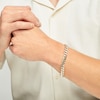 Thumbnail Image 5 of Diamond-Cut Curb Chain Bracelet Hollow 10K Yellow Gold 8.5&quot;