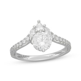 Neil Lane Artistry Round, Pear & Marquise-Cut Lab-Grown Diamond Engagement Ring 1-1/2 ct tw 14K White Gold
