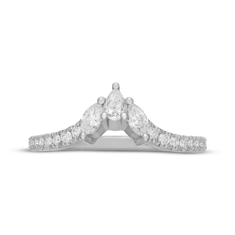 Main Image 9 of Neil Lane Artistry Pear-Shaped & Marquise-Cut Lab-Grown Diamond Wedding Band 1/2 ct tw 14K White Gold