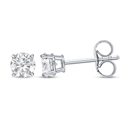 KAY Lab-Grown Diamonds Round-Cut Solitaire Stud Earrings 3/4 ct tw 10K White Gold (I/SI2)